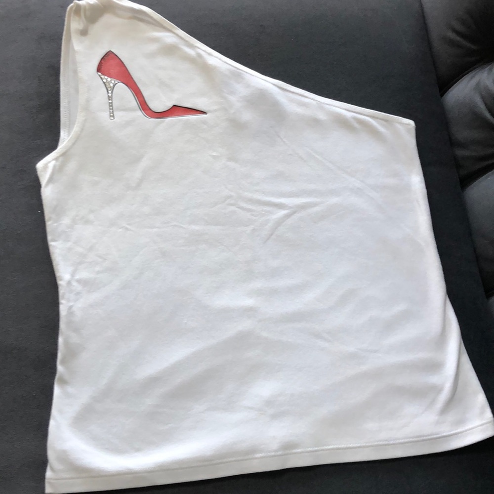 DKNY one shoulder top